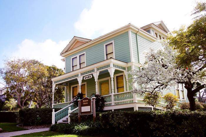 Visit Heritage Park, San Diego's most beautiful Victorian homes located in Old Town