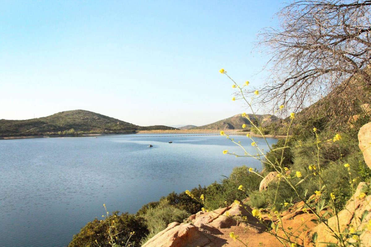 Hike one of Poway's beautiful trails that takes you along Lake Poway and into Blue Sky Reserve